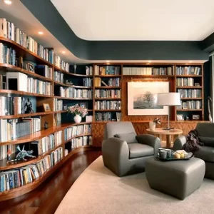 1 Library Room Carpet - Furnished